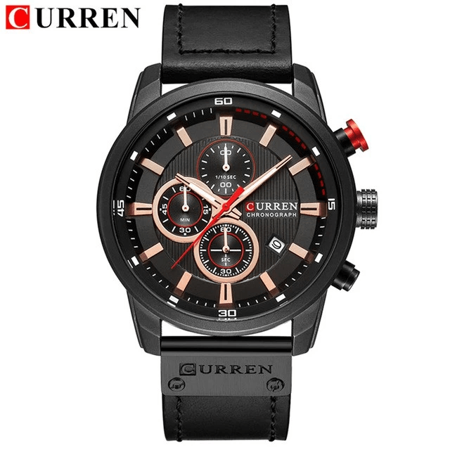 Relógio CURREN Pulseira de Couro