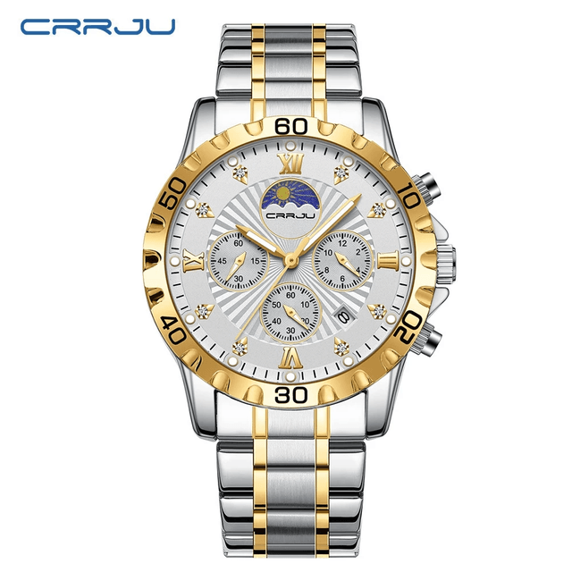 Relógio CRRJU Chrono Multifuncional