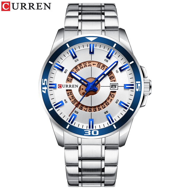 Relógio CURREN All Numbers Blue